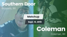 Matchup: Southern Door vs. Coleman  2019