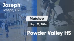 Matchup: Joseph vs. Powder Valley HS 2016