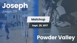 Matchup: Joseph vs. Powder Valley  2017