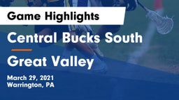 Central Bucks South  vs Great Valley  Game Highlights - March 29, 2021