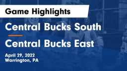 Central Bucks South  vs Central Bucks East  Game Highlights - April 29, 2022