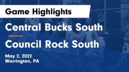 Central Bucks South  vs Council Rock South  Game Highlights - May 2, 2022