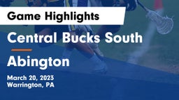 Central Bucks South  vs Abington  Game Highlights - March 20, 2023