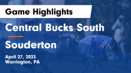 Central Bucks South  vs Souderton  Game Highlights - April 27, 2023