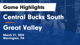 Central Bucks South  vs Great Valley  Game Highlights - March 21, 2024