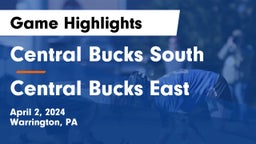 Central Bucks South  vs Central Bucks East  Game Highlights - April 2, 2024
