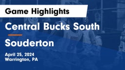 Central Bucks South  vs Souderton  Game Highlights - April 25, 2024