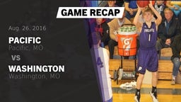 Recap: Pacific  vs. Washington  2016