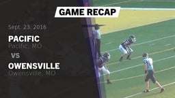 Recap: Pacific  vs. Owensville  2016
