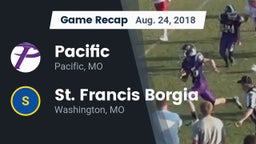 Recap: Pacific  vs. St. Francis Borgia  2018