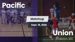 Matchup: Pacific vs. Union  2020