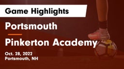 Portsmouth  vs Pinkerton Academy Game Highlights - Oct. 28, 2022