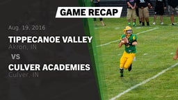 Recap: Tippecanoe Valley  vs. Culver Academies 2016