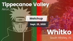 Matchup: Tippecanoe Valley vs. Whitko  2020