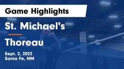 St. Michael's  vs Thoreau  Game Highlights - Sept. 2, 2022