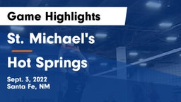 St. Michael's  vs Hot Springs  Game Highlights - Sept. 3, 2022