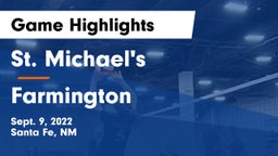 St. Michael's  vs Farmington  Game Highlights - Sept. 9, 2022