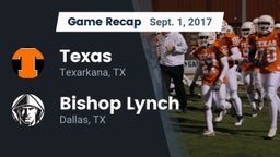 Recap: Texas  vs. Bishop Lynch  2017