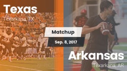 Matchup: Texas vs. Arkansas  2017