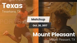 Matchup: Texas vs. Mount Pleasant  2017