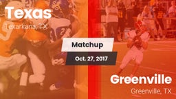 Matchup: Texas vs. Greenville  2017
