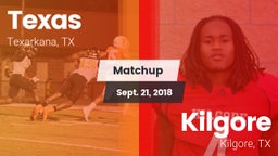 Matchup: Texas vs. Kilgore  2018