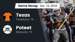 Recap: Texas  vs. Poteet  2018