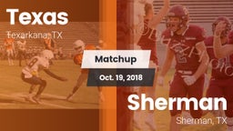 Matchup: Texas vs. Sherman  2018