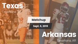 Matchup: Texas vs. Arkansas  2019