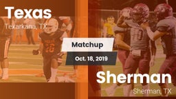 Matchup: Texas vs. Sherman  2019