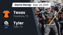 Recap: Texas  vs. Tyler  2020