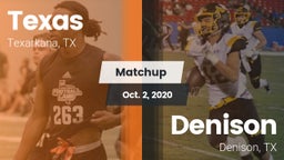 Matchup: Texas vs. Denison  2020