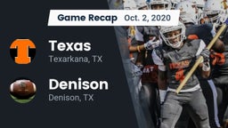 Recap: Texas  vs. Denison  2020