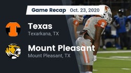 Recap: Texas  vs. Mount Pleasant  2020