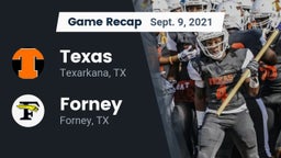 Recap: Texas  vs. Forney  2021