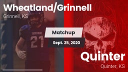 Matchup: Wheatland/Grinnell vs. Quinter  2020