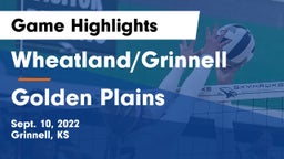 Wheatland/Grinnell vs Golden Plains  Game Highlights - Sept. 10, 2022