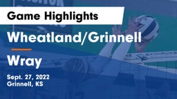 Wheatland/Grinnell vs Wray  Game Highlights - Sept. 27, 2022
