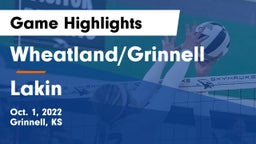 Wheatland/Grinnell vs Lakin  Game Highlights - Oct. 1, 2022