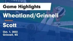 Wheatland/Grinnell vs Scott  Game Highlights - Oct. 1, 2022