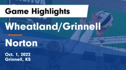 Wheatland/Grinnell vs Norton  Game Highlights - Oct. 1, 2022