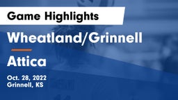 Wheatland/Grinnell vs Attica  Game Highlights - Oct. 28, 2022