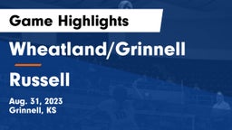 Wheatland/Grinnell vs Russell  Game Highlights - Aug. 31, 2023