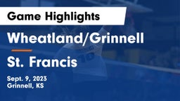 Wheatland/Grinnell vs St. Francis Game Highlights - Sept. 9, 2023