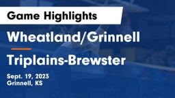 Wheatland/Grinnell vs Triplains-Brewster Game Highlights - Sept. 19, 2023