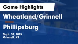 Wheatland/Grinnell vs Phillipsburg  Game Highlights - Sept. 30, 2023