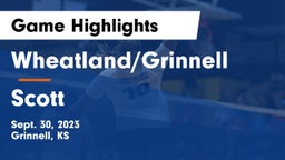 Wheatland/Grinnell vs Scott  Game Highlights - Sept. 30, 2023