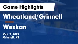 Wheatland/Grinnell vs Weskan Game Highlights - Oct. 2, 2023