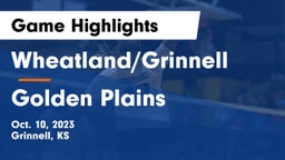 Wheatland/Grinnell vs Golden Plains  Game Highlights - Oct. 10, 2023