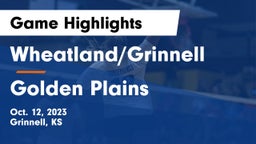 Wheatland/Grinnell vs Golden Plains  Game Highlights - Oct. 12, 2023